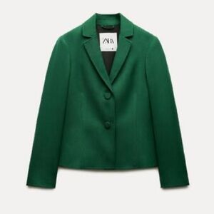 Zara Emerald Green Women's Blazer